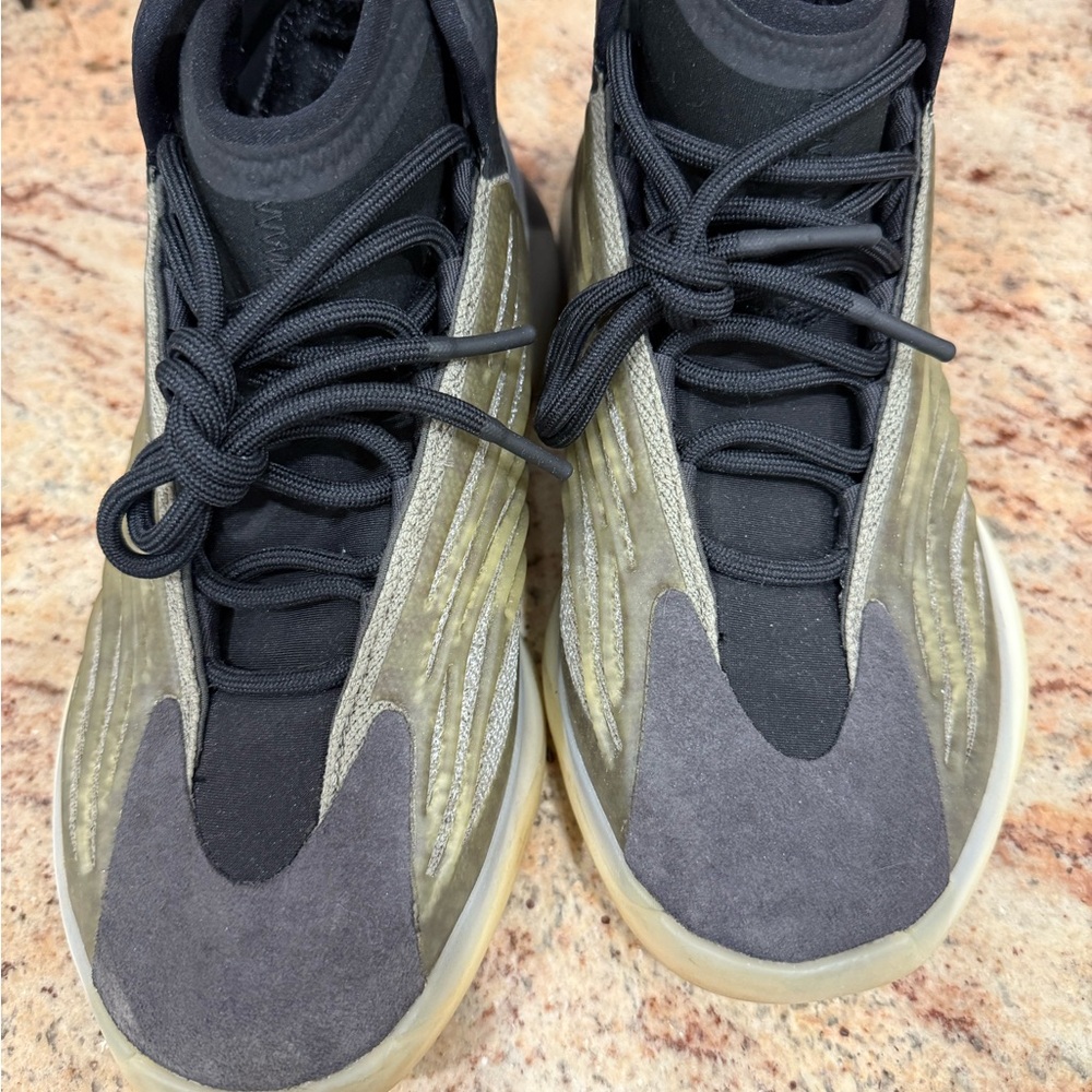 Adidas Yeezy Quantum Basketball Shoes - Black and Olive